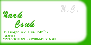 mark csuk business card